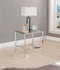 Petunia End Table, Chrome & Mirror